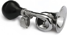 Retro Manual Air Clown Horn - Loud Metal Bugle for Golf Carts and More