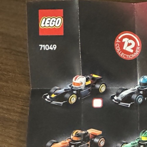 LEGO® Minifigure F1 Race Car 71049 Unopened - RB20 Red Bull - 1 Pkg Verstappen - Bild 4 von 5