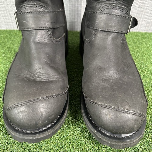 Harley Davidson Logger Conductor Motorcycle Boots Men Sz 12 Black Leather 91066 - Picture 3 of 21
