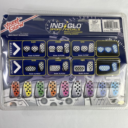 STREET GLOW Indiglo Electro RED Luminescent Glowing Pedals - NEW - Picture 2 of 2