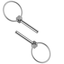 316 Stainless Steel 3/16" Lynch pins Linch Pin (4.5mm x 45mm) with Ring Silver 