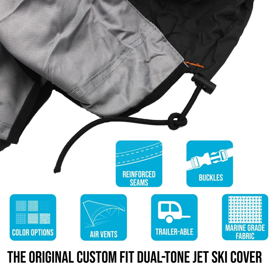 Cubierta de almacenamiento Kawasaki Jet Ski 750 SX SXi Pro ajuste personalizado remolcable JetSki PWC Foto 4 de 4