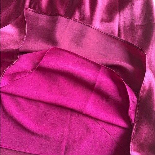 NEU Reformation Anaiis langes Seidenkleid Hibiskus Tee dunkelrosa magenta | US 2 UK6 - Bild 10 von 10