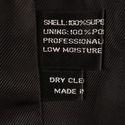Hopsack Jacket XL 46R Black Polyester Blazer Sport Coat Jacket Crested Buttons - Picture 8 of 17
