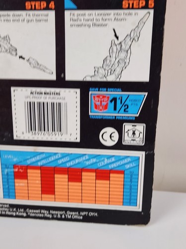 TRANSFORMERS G1 RAD with lionizer ACTION MASTER AUTOBOT ON CARD 1989 New Sealed  - Picture 8 of 19