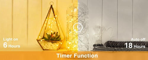 Battery Fairy Lights 3/6 Pack 3M Copper Wire 30 LED Timer Waterproof Warm White - Picture 20 of 21