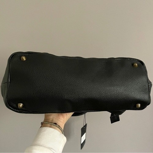 Bolso bidireccional IO Pelle Italia cuero en relieve calavera negra - tamaño mediano 💀 - Imagen 7 de 8