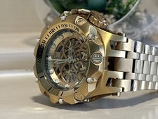 MEN'S INVICTA VENOM 27792 RESERVE GOLD S/STEEL 51MM CHRONOGRAPH WATCH