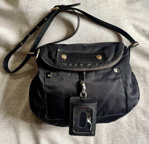 Wunderschön! Marc Jacobs PREPPY NATASHA Schwarz Nylon Umhängetasche Handtasche - Bild 2 von 12