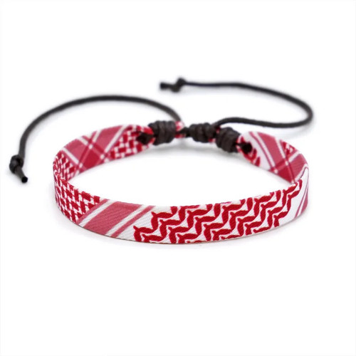 1pc Woven Ribbon Bracelet Women Men Handmade Ethnic Arabic Scarf Style Jewelry - Picture 9 of 31