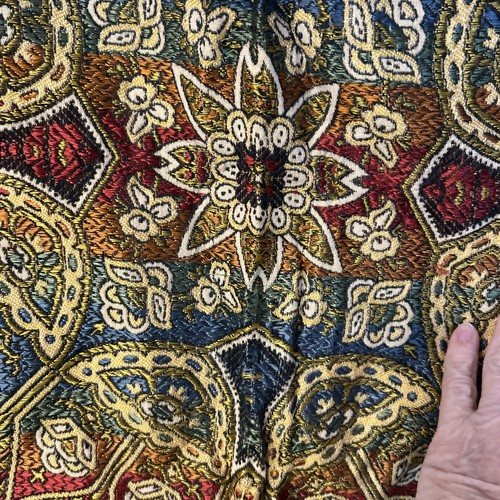 1940’s Granada Islamic Textile Arabic Calligraphy Moorish Floral Kufic Script - Picture 9 of 11