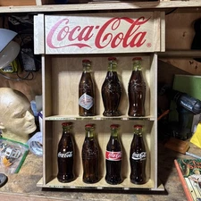 Replica COCA COLA Bottles Hamilton Display Sign Set 1899 - 1991 Vintage Lot