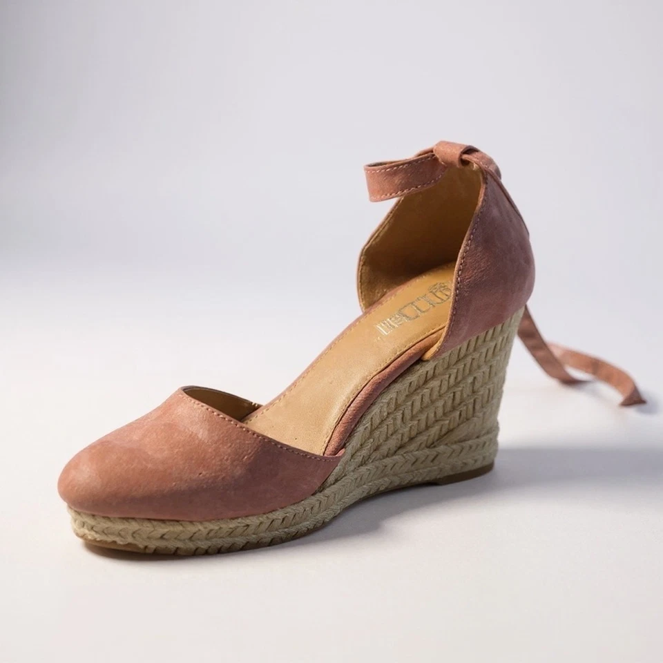 Alpargata BRASH Escape tacones de cuña en rosa malva (talla 6) Foto 2 de 4