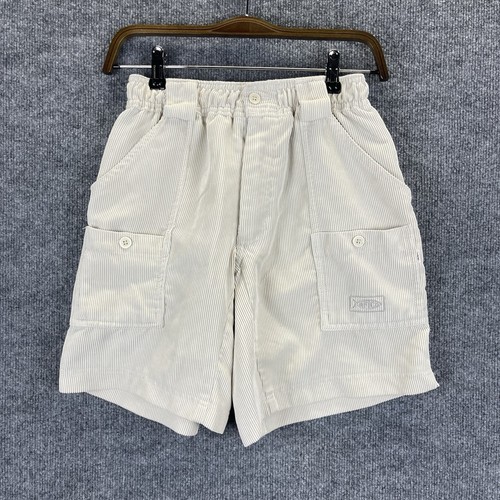 AFTCO Shorts Boys 28 Beige Corduroy Casual Cargo Boating