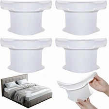 Heavy Duty Bed Sheet Holder Adjustable Invisible Bed Cover Fastener White 4Pack