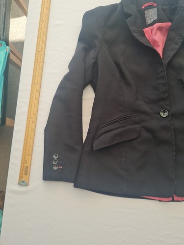 Damen Jacke Atmosphere Größe 14 Langarm Knopfleiste Taschen Schwarz 30837 - Bild 5 von 18