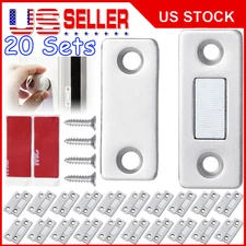 20X Strong Magnetic Door Closer Ultra Thin Cabinet Catch Latch Cupboard Closure