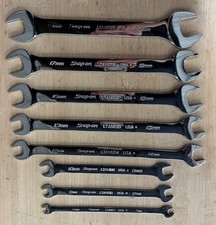 New Snap On Metric 15degree Offset Low Torque Slimline Open-end Wrench Lot 8pcs