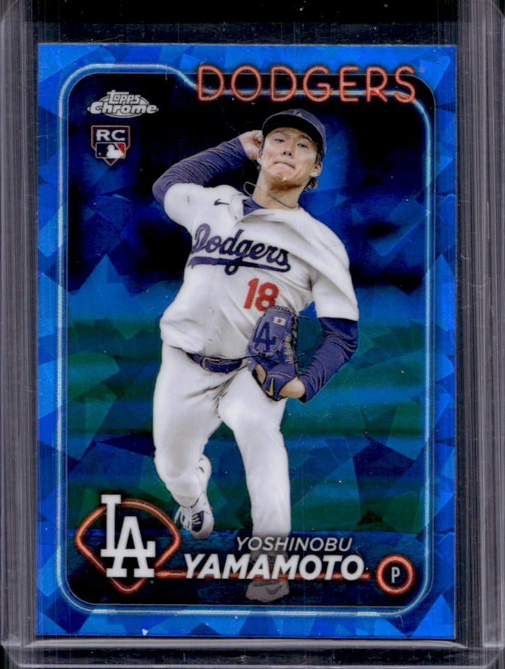 2024 Topps Chrome Sapphire Yoshinobu Yamamoto RC Rookie #553 Dodgers