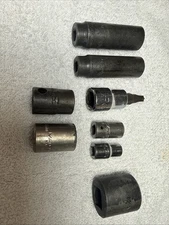 Matco Tools 8pc Socket Lot SAE & Metric ADP BP CP B Series – USA