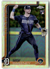 2025 Topps Chrome Baseball MLB No. 6 Trey Sweeney Rookie Refractor