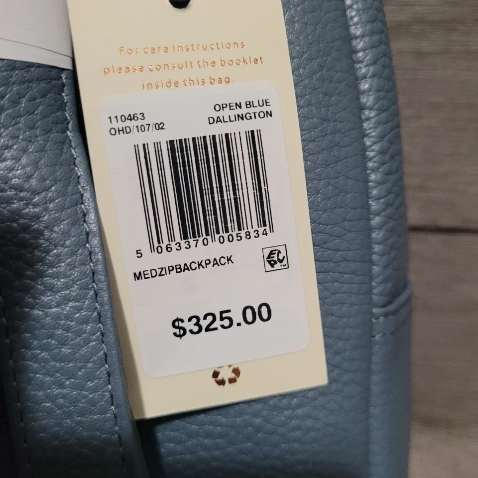 Mochila RADLEY London Merchant Hall para mujer mediana con cremallera alrededor azul Foto 3 de 4