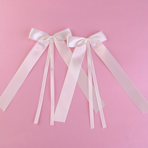 OUNONA 50 piezas delicados moños de extremo de boda cinta lazos sillas decoraciones - Imagen 9 de 9