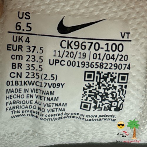 Nike Air VaporMax 360 Women's Shoes Size 6.5 Triple White Nurse Comfort L👀K - Picture 11 of 12