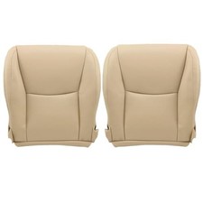 Front Driver  Passenger Side Bottom Replacement Leather Seat Covers Light