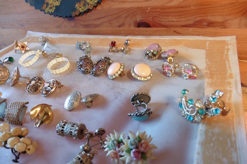 Vintage Designer Schraubverschluss Ohrringe Trifari Coro Castlecliff Mexico Silber Alice - Bild 5 von 9