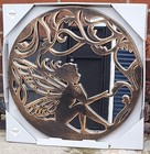 Garden Home Mirror Silhouette Wall Panel Frame Round Decor Ornament Great Gift