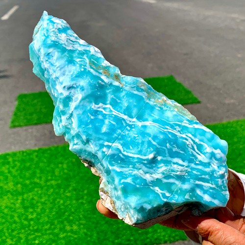 1.21LB Natural larimar/hemimorphite Gorgeous rough raw Crystal Mineral Specimen - Picture 16 of 24