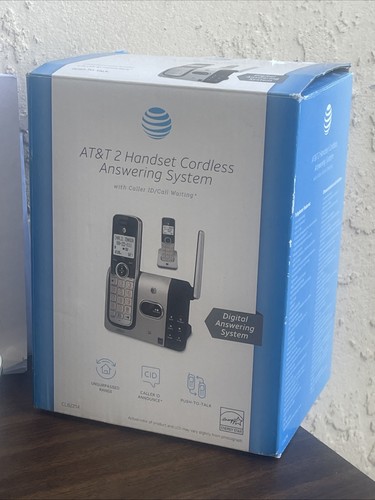 AT&T CL82214 DECT 6.0 Cordless Phone w/ 2 Handsets Answering System WORKS - Picture 5 of 5