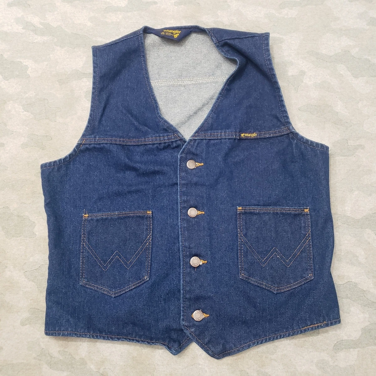 Wrangler Denim Vintage Vests for Men for sale | eBay