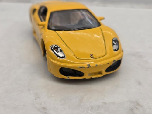 2008 1:50 Hot Wheels Yellow Ferrari F430 Loose - Picture 3 of 6