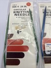 2 Boye vintage 29-Inch Size 4&9 Aluminum Circular Knitting Needles Nylon Cable — photo 2