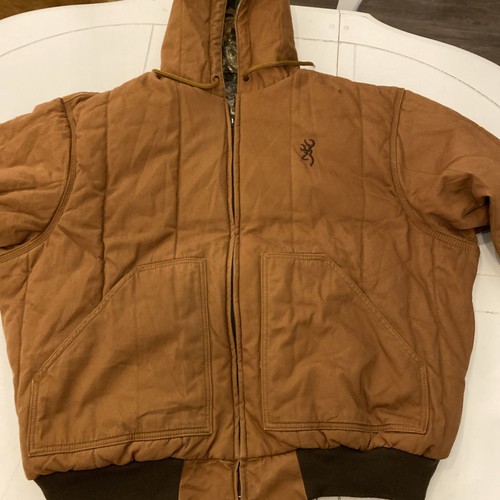 CHAQUETA ESTILO CARHARTT MARRÓN/REALTREE REVERSIBLE BRONCEADO/CAMUFLAJE Grande - Imagen 9 de 12