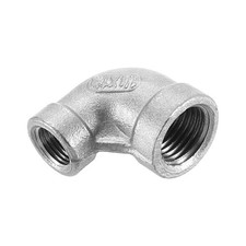 1 Pcs 1/4" PT Female x 1/8" PT Female 90 Degree Elbow