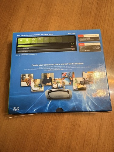Linksys By Cisco Wireless-N-Home Router Model WRT120N 4port 10/100 Ethernet New - Picture 4 of 11