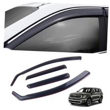 4 Pieces in-Channel Extra Durable Rain Guards Fit for 2020-2025 Kia 
