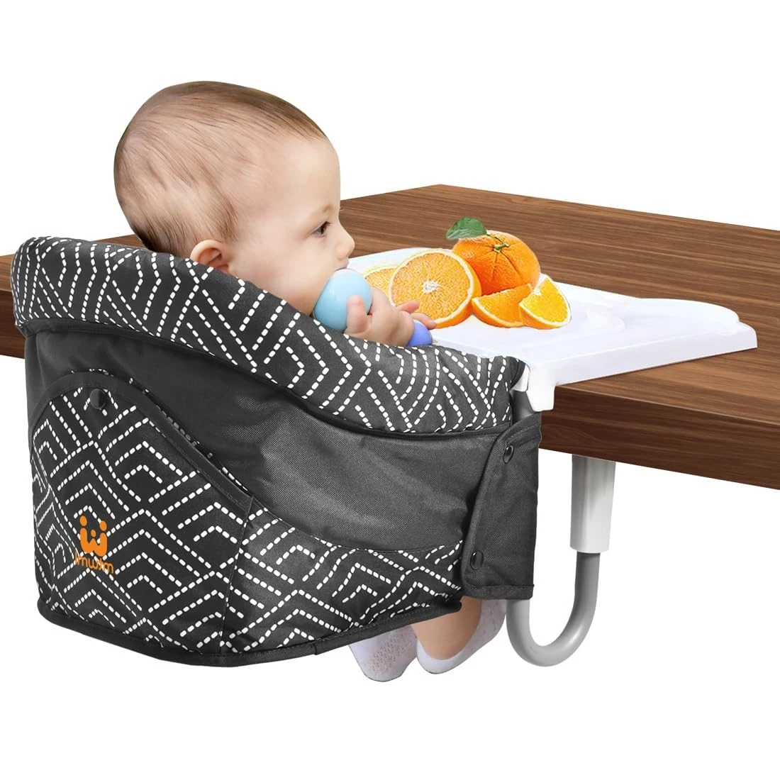 Hook On High Chair with Tray,Portable Baby High Chair that Attaches to Table,...