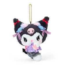 Sanrio Mascot Holder Romikyun Room Kuromi Keychain Key Charm Black Japan New