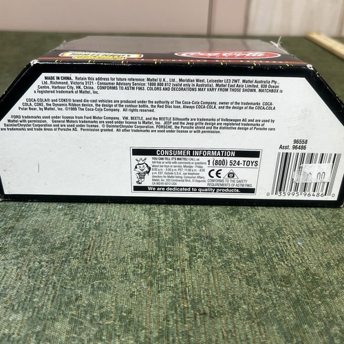 Mattel 1932 Ford Model AA Truck Matchbox Diecast Collectible Coca-Cola from 1999 - Picture 8 of 10