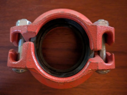 2-1/2" Victaulic Quickvic Flexible Coupling 107V Straight Ductile Iron EPDM G/Y - Picture 4 of 8
