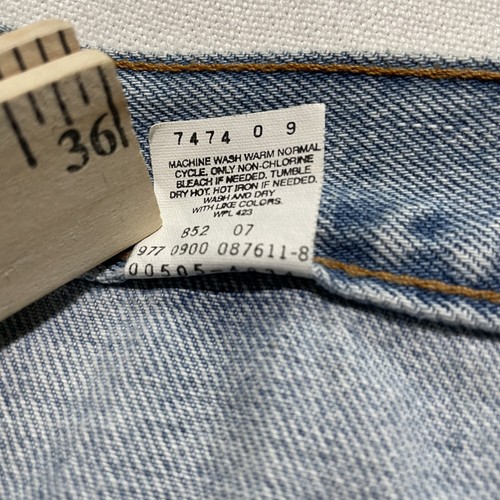 Vintage Levis 505 Jeans Mens 32x32 Blue Regular Fit Straight Leg Denim 2000 Y2K - Picture 6 of 15