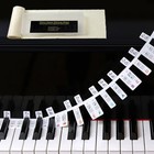 Removable Piano Notes Labels with Black-key Semitones for 88 Keyboard with a 