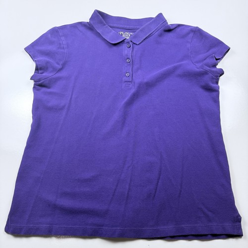 The Children’s Place Girls Polo Shirt XXL 16 Purple Short Sleeve School Uniform - Bild 4 von 7