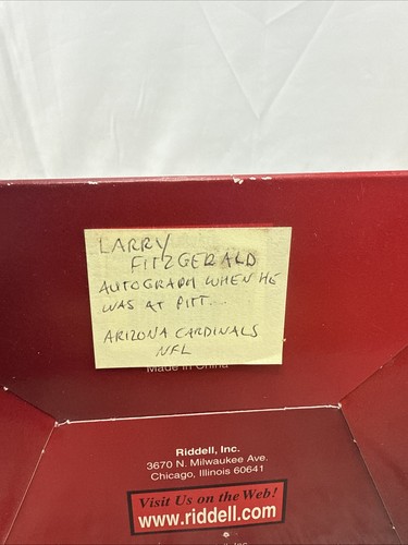 Elmetto Mini Pittsburgh Panthers Larry Fitzgerald e altre due firme no certificato di autenticità - Foto 6 di 6