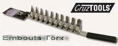 Embouts Torx Cruz_Tools haute résistance pour visserie Harley-Davidson