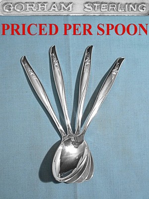 ~ SEA ROSE ~ NO MONO S GORHAM STERLING SALAD FORK